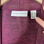 Susan Graver  Womens Burgundy Two-Piece Liquid Knit Set Tank and Cardigan S Photo 9