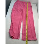 Surf Gypsy  Hot Pink Crochet Cargo Pants in Size M Photo 3