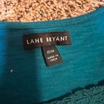 Lane Bryant  Teal Peplum Top Crochet Detail Short Sleeve Green Plus Size 22/24‎ Photo 1