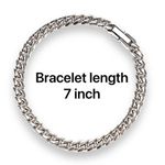 Link Chain Bracelet for Men Women Streetwear Unisex Style Silver Photo 1