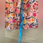 Lili Sidonio woven midi dress ice cream pink floral off the shoulder Large NWT Photo 11