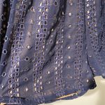 Anthropologie Ranna Gill Eyelet Romper Blue Ruffle Photo 6