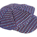 Magid Hats Red, White, and Blue Embroidered Newsboy Hat NWOT One Size Photo 0