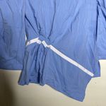 PALMER//HARDING Static Light Blue Blouse Top Sz 4 Photo 7