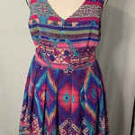 Forever 21  Colorful Sleeveless Dress‎ size Small Photo 0