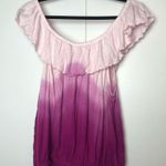 Free People Cora Off The Shoulder Pink Ombré Top NWT Photo 5