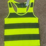NWT Neon Yellow Gray Snug Slim Fitted Seamless Striped Tank Top Size undefined Photo 1