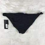 California Waves Solid Ruffle Side Black Bikini Bottoms NWT XL Photo 4