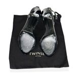 NEW TWINSET Milano Ankle Strap Studded Leather Sandals, Black, 38/US7 Black Size 7 Photo 7
