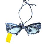 Bananhot NWT St Tropez Bikini Top Marbled Water Blue Tie Underwire Size Small Photo 3