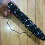 Vintage Moyna Couture Clutch Beaded Bag Black Photo 7