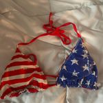 Vibrant Red and Blue Swim Bikini Size M Photo 1