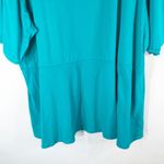 Jessica London Jessica London Plus Size 30 32 Blouse Peplum Top Green Short Sleeve Stretch 244 Photo 6