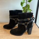UGG  Australia Dandridge Women's Black Suede High Heel Ankle Boots 1019010, 6.5 Photo 4