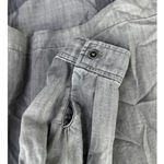 Cloth & Stone  Womens Long Sleeve Laced Back Top Medium Black Gray Tencel Photo 3