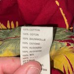 Free People  Malibu Red Palm Print Button Down‎ Romper Women's Size S Photo 9