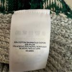 Lands End Womens Patchwork Fair Isle Cable Knit Sweater Size S Fisherman Grandpa Gray Photo 7