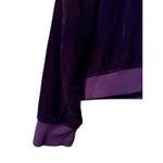 Ralph Lauren Lauren Velvet Bomber Jacket Burgundy Zipper Pockets Lined Photo 4