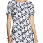 Joe Fresh 💋 Floral Black & White Shift Dress Size M Photo 0