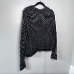 Loft Ann Taylor Cardigan Sweater Black White Stripe Small Photo 7