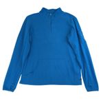 The Black Dog Quarter Zip Pullover Shirt Women's Size Large Blue Sailing Photo 0