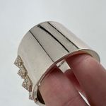 Victoria's Secret  Scandalous Hinged Gold Tone Rhinestone‎ Cuff Bangle Bracelet Photo 7