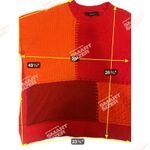 ZARA  Oversized Patchwork Jumper Size ‎ Small  Red Photo 3