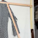 Ann Taylor Loft S Gingham Plaid Tied Bell Sleeve Top Picnic Cottage Prairie Cute Photo 5