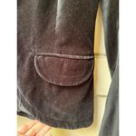 Newport News velvet blazer size 6 soft black cotton one button cocktail nye Photo 5