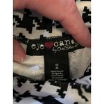 Eye Candy  Leggings Womens Medium Black White Houndstooth High Waist On Stretch Photo 7