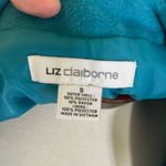 Liz Claiborne blue turquoise double breasted lined fitted coat Size S Photo 5