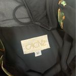 Cache  size 12 vintage floral silk Black Green Patterned Maxi Dress 90s guest Photo 2