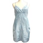 Lula Kate Jacqueline Mini Brunch Dress 6 Hydrangea Faille Tea Shower Coquette Blue Photo 1