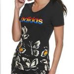 Adidas  x FARM RIO BUTTERFLY T SHIRT SIZE SMALL Photo 1