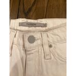 Hudson Jeans Hudson Freya Low Rise Skater Shorts White Denim Bermuda Wide Leg Raw Hem Size 23 Photo 8