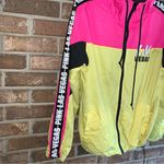 PINK - Victoria's Secret RARE Victoria’s Secret PINK Colorblock Neon Pink Yellow Los Angeles Windbreaker Photo 3