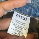 Cello  Light Wash Distressed High Rise Wide Straight Leg Jeans Size 11 Photo 6