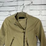 ZARA  BASIC Tan Cargo Utility Jacket XS Full Zip Asymmetrical Y2K Streetwear Photo 4