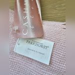 Parkhurst Light Pink Cashmere Blend Fringed Scarf New With Tags Made In Canada Photo 2