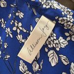 Evereve  Allison Joy Womens Floral Long Sleeve Blouse Blue Xlarge Photo 5