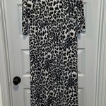 Heimish USA Grey/Black Animal Print 3/4 Sleeve Dress size S Photo 0