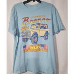 Ford bronco faded shirt men Large Blue Photo 2
