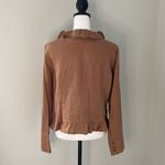 Trousers Etc. Fashion Jacket/Blazer. Size‎ 4. Terracotta w/gold shimmer. Ruffles Gold Photo 4