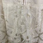 Free People  Mini Boho Dress Women Size 0 Cream Embroidered Witch Fairy Concert Photo 7