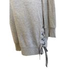 Cloth & Stone Gray Sweatshirt Tunic Mini Dress Lace Up Side NWT M Photo 9