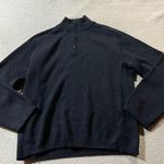 Bogner Womens Navy Blue Virgin Wool Blend Ski Quarter Zip Sweater Medium EUC Photo 0