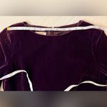 Talbots Silk Blend Eggplant Purple Velvet Shift Dress Size 10 Photo 10