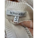 Ronny Kobo Women's Adina Mini Dress Geometric Pattern Tassel Bell‎ Sleeve Boho S Brown Photo 3