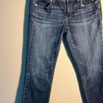 American Eagle  Outfitters Blue Ankle Cropped Denim Jeans Stretch Artist SZ 8 Y2K Photo 2