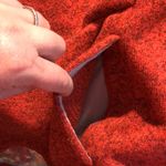 The North Face Crescent Hoodie Sweater Sweatshirt Womens XL Red 1/2 Zip Pullover Photo 10